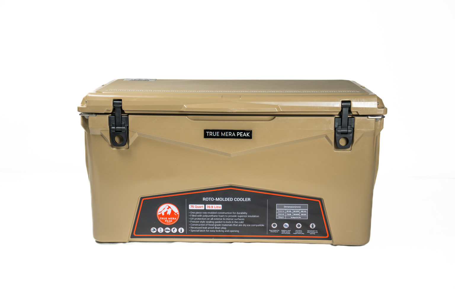 TRUE MERA PEAK® PEAK POLAR PRO COOLER 75 L STONE